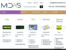 Tablet Screenshot of midasdisplays.com